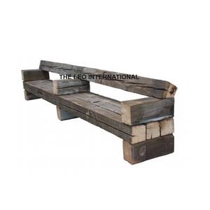 Table de salon en bois de style sleeper - Product Image 4