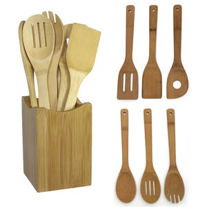 Best Seller 2026 Natural Wood Vietnamese Spoon <b>Fork</b> Sets Organic Bamboo Set Wholesale Kitchen Tools for Home Cooking - Product Image 1