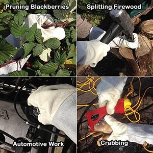 Gray Women's <b>Long</b> Garden <b>Gloves</b> Custom Design Water Thorn Proof Protection Anti-Cut Anti-Slip Flower Pruning Gardening Work - Product Image 5