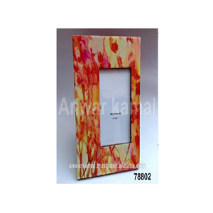 Cadre photo peint en bois pour bureau de table et paquet de cadeaux d'anniversaire - Product Image 1