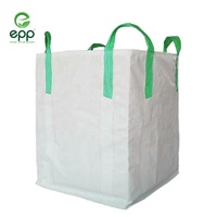 Sacos Jumbo de EPP Vietnam Ton, Bolsas Grandes Transpirables de PP Tejido FIBC con Bafle, Capacidad de 1000 kg, Embalaje a Granel con Fuelle, Fondo Plano