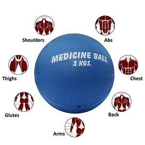 Poignée de la boule de poids 1-10kg, pour médicaments, exercice physique, musculation et gymnastique - Product Image 4