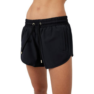 Short de course pour femmes personnalisé OEM respirant Gym Casual Sweat Shorts coupe droite disponible en noir-Vente en gros - Product Image 6