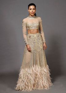 Stylish elegant Beautiful Stylish lehenga <b>top</b> Dress with beautiful applique work for Party/ Wedding =2020 - Product Image 2