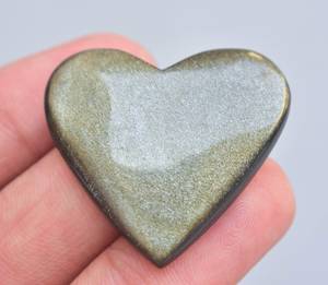 Gema de obsidiana dorada de grado AAA, cabujón, joyería suelta, Colgante de Piedra, taxi - Product Image 1