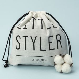 Wholesale Personalized Drawstring Cotton Bags Eco Friendly Packaging Custom Logo Cotton <strong>Draw</strong> String Bag - Product Image 3