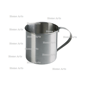 Taza de diseño simple Moscow Mule, taza de leche de agua con agarre de mano de Color plateado de acero inoxidable para uso en hoteles y restaurantes - Product Image 4