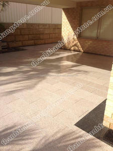 Vietnam Flammé Jaune Granit Tuiles Offres Spéciales pour Pavage Tables Basses Piscines Jardin Carrés Villa Applications - Product Image 5