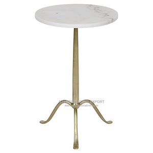 Mesa lateral de bronce antiguo para decoración de boda, anillo apilado moderno para interior y exterior, mesa de decoración de fiesta - Product Image 2