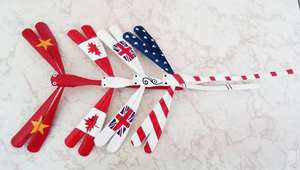 Libellule en bambou naturel fait à la main, de couleurs variées du Vietnam: + 84896436456, vente en gros, offre spéciale - Product Image 2