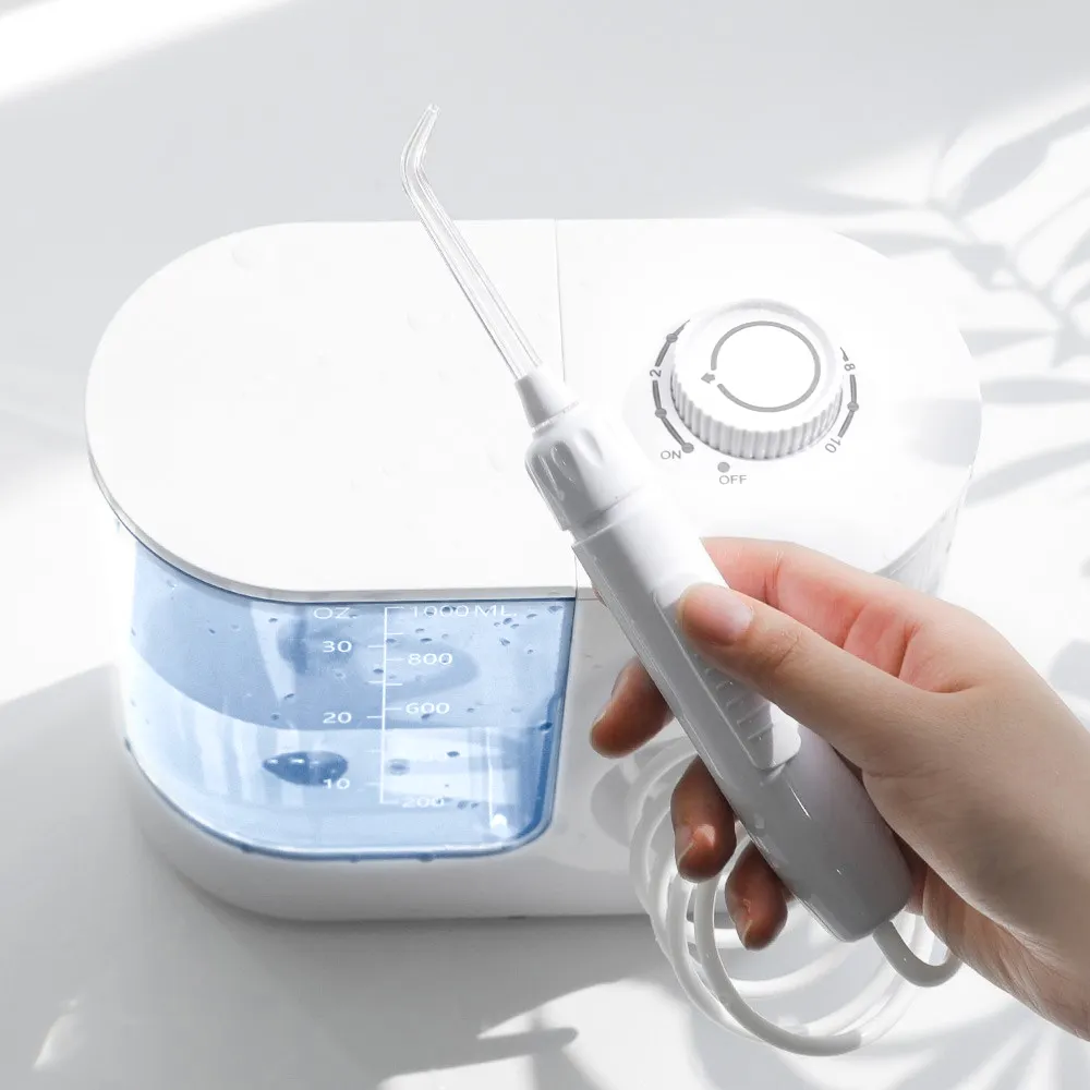 Personal Dental Care Adult Water Flosser OEM Free 10 Modes ABS+PC+POM AOW04PRO Electric 1000ml CN;GUA <70db 6pcs 24W
