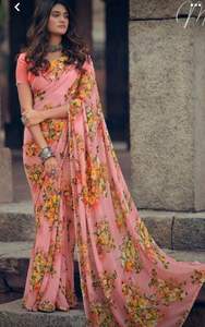 Banarasi Soie Jacquard Saree avec Chemisier Femmes Porter Dames Fête Festival Usage Quotidien Doux Coton Soie Sari En Gros Bas Prix Alphanumero - Product Image 3