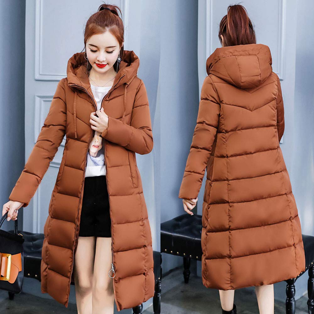 Women Winter Sale Jackets Coat Long Thicken Warm Hooded Padded Coat