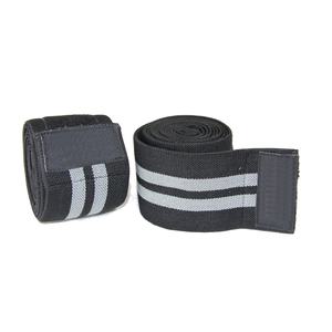 Vendas para rodillas (par) con correa para sentadillas, levantamiento de pesas, powerlifting, prensa de piernas y entrenamiento cruzado - Vendaje flexible para rodillas de 39 pulgadas - Product Image 1