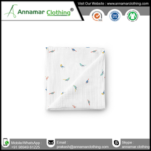 Good Price 100% Organic Cotton Muslin Swaddle Wrap - Product Image 2