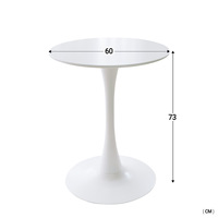 Table basse ronde en métal économique et moderne, design tulipe, hauteur réglable, pour salon et salle à manger