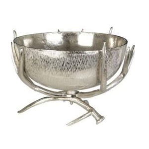 good look in aluminium <b>silver</b> with decorative stand fancy bowls for decor home and serving food from <b>crown</b> export - Product Image 1