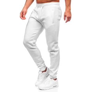Pantalones de chándal de lana de algodón Unisex de alta calidad, pantalones para correr con logotipo bordado personalizado, ropa de invierno de gran tamaño, pantalones para hombres - Product Image 1