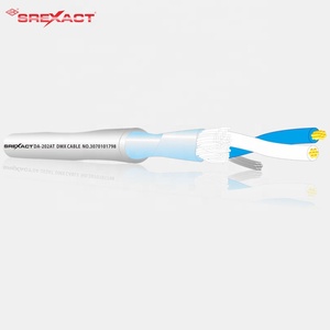 DMX 512 DA-202AT <b>Cable</b> with 100% Coverage Shield Copper Wire PVC Jacket ROHS Certified Bare Copper Conductor - Product Image 1