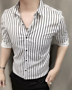Camisas de vestir de alta calidad para hombre, camisas 2020 de poliéster, 100% - Product Image 1