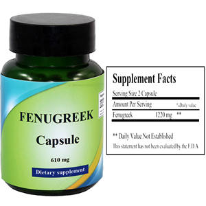 Cápsulas de Fenogreco Efectivas para Adultos, Suplementos Herbales para la Belleza de la Piel - Product Image 2