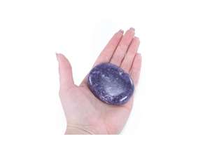 Lepidolite Palm Stones / Wholesale High Quality Lepidolite Palm Stones / Bulk Lepidolite Crystal Palm Stones - Product Image 5