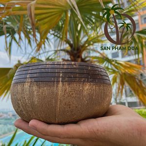 Wholesale <b>Coconut</b> <b>Shell</b> Bowl From Vietnam Custom Logo for Camping - Product Image 4