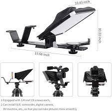 GVM TQ-S Teleprompter สำหรับแท็บเล็ตและสมาร์ทโฟน <span class=keywords><strong>iPad</strong></span> พร้อมการควบคุมแอป - Product Image 3