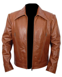Chaqueta de Cuero Genuino Wolverine para Hombre, Impermeable, Resistente al Viento, Estilo Vintage, 100% Piel de Oveja/Cordero, Tallas XS a XXXXL - Product Image 5