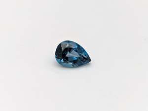 3X4mm ลูกแพร์ตัดธรรมชาติบุษราคัมลอนดอนสีฟ้าต่อชิ้น - Product Image 2