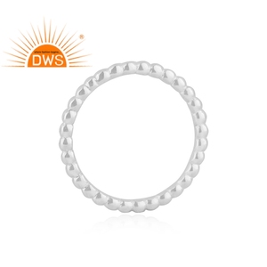 Eternity Band-Anillo de Plata de Ley 925, joyería hecha a mano, para niñas - Product Image 3