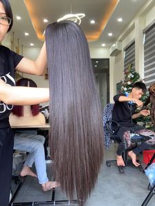 วิกผมแท้แบบขายส่ง  ชนิดติดลูกไม้ด้านหน้า  นุ่มเป็นชั้นๆ  จัดเรียงเกล็ดผม  ความหนาแน่นสูง - Product Image 3