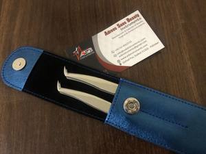 Pince à épiler pour extensions de cils russes en acier inoxydable plaqué or, étui magnétique personnalisé avec logo pour pince à épiler pour extensions de cils artificiels - Product Image 6