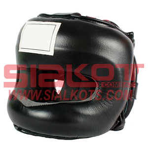 Custom Made Professional Boxing Head Guard Pu Leather Headgear Kickboxing Headguard - Product Image 1