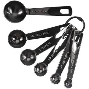 ถ้วยตวงและช้อนทรงกลมแบบคลาสสิกพร้อมด้ามจับสลักเพื่อความแม่นยำในการปรุงอาหารและการอบเครื่องครัว - Product Image 5