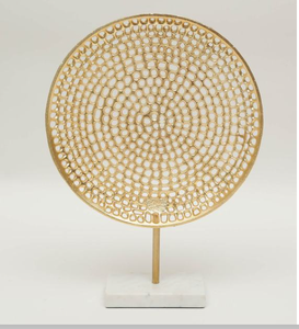 Venta de escultura de hierro dorado y mármol hecha con hierro de alta calidad a un precio al por mayor asequible - Product Image 2