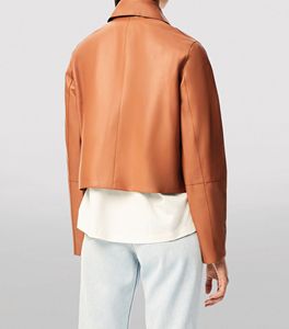 ทองแดงสีน้ำตาลขนแกะจริงพร้อมปุ่มปิดมีให้เลือกทุกสีและหนังทั้งหมด - Product Image 2