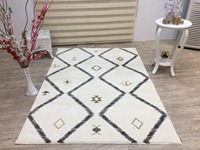 Tapis shaggy élégant et moderne, carré, en polypropylène, avec motif fantaisie en cuir tissé, pour enfants et adolescents, tapis de sol pour la maison, 5 cm