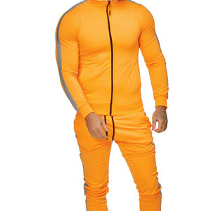 ZTC-chándal con logotipo personalizado para hombre, ropa para correr de secado rápido, informal, Color naranja - Product Image 1