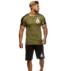 Kits d'entraînement de gymnastique pour hommes, couleur grise, avec Logo personnalisé, été, offre spéciale, - Product Image 6