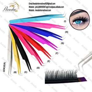 ใหม่สำหรับการรับรองมาตรฐาน CE ระดับสากล # ที่หนีบขนตาแบบมีด้ามจับสีชมพู 18 45 องศา และที่หนีบขนตาสแตนเลส 90 องศา พร้อมโลโก้สั่งทำ - Product Image 5