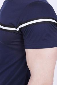 ขายส่งคมชัดเสื้อยืดและกางเกงขาสั้นคู่ชุดที่กำหนดเองผู้ชายบางพอดีชุดฤดูร้อนที่มีโลโก้ที่กำหนดเอง - Product Image 2