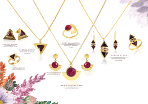 Plata de Ley 92.5% con chapado en oro con piedras preciosas - Product Image 2