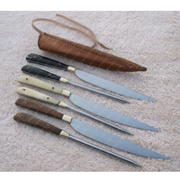 Ensemble de couverts en fer forgé à la main, réplique médiévale, cuillère, couteau, fourchette, collection artisanale pour les aventures en plein air !