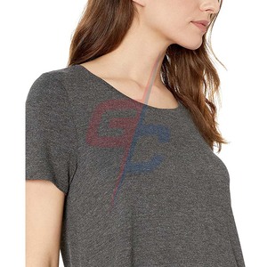 Camiseta de manga corta con cuello redondo para mujer, superventas al por mayor - Product Image 6