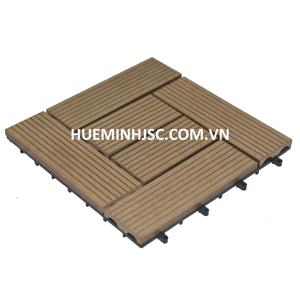 Dalles de terrasse en bois composite WPC, revêtement de sol écologique, dalles de terrasse extérieures 300*300, faciles à assembler, produits vietnamiens conformes aux normes européennes - Product Image 3