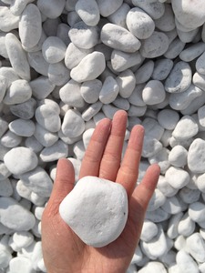 Adoquín de piedra de río blanco nieve de Color Natural, acabado pulido, rocas de grava de guijarros redondos para Parque de Villa al aire libre, proveedor de Vietnam - Product Image 3