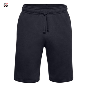 Shorts personnalisés en coton polaire pour hommes, Service OEM, pour Fitness, Jogging, vente en gros, impression/broderie de Logo, bon marché, nouvelle collection, 2020 - Product Image 3