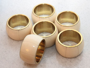 Latest Design Itames <b>Indian</b> Horn Napkin <b>Rings</b> Metal and Aluminium Dining Table Wedding Decorations Napkin <b>Rings</b> - Product Image 2