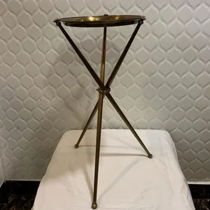 纯黄铜折叠侧咖啡桌可拆卸尝试热卖印度便携式